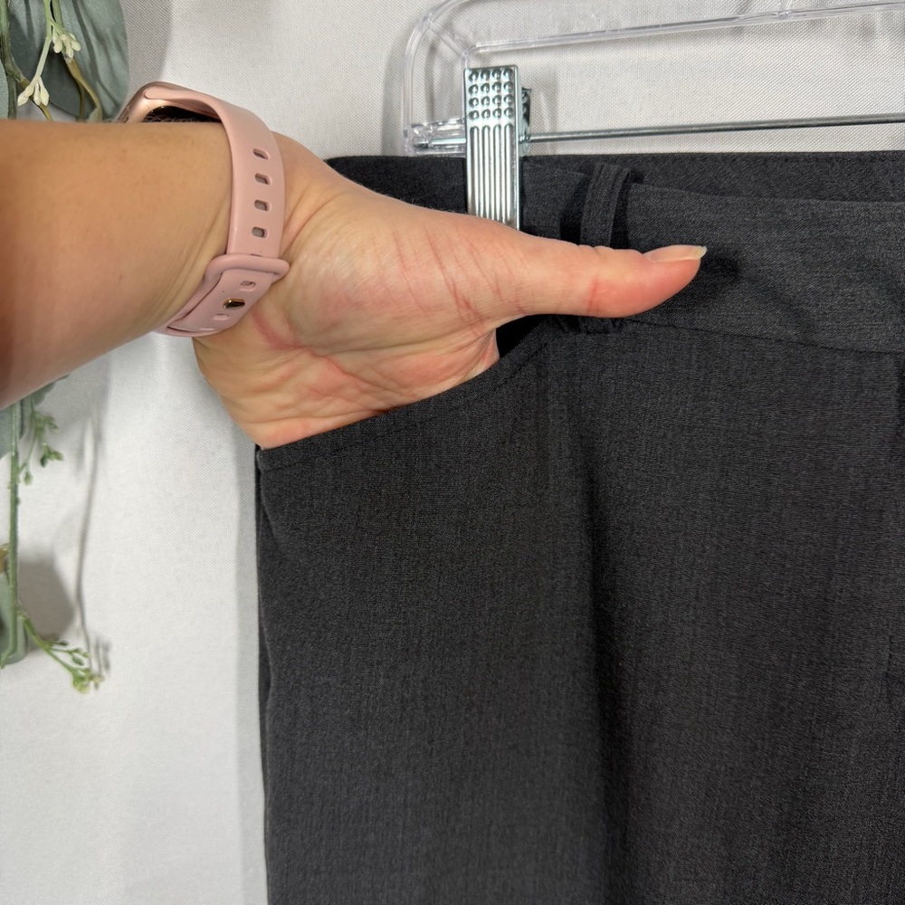 Worthington | Modern Fit Dark Gray Trousers Dress Pants Slacks Women's Size 12PS - Picture 6 of 16